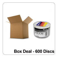 Ritek/Traxdata DVD-R 16x F1 Dye White Full Inkjet Printable - Box Deal 600 Discs