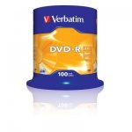 Verbatim DVD-R 16x Branded 100 Pack Spindle