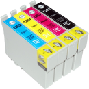 CVB Media Compatible Epson T1285 Multi-Pack B,C,M,Y Cartridges