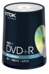TDK Branded 16x DVD+R 100 Spindle