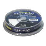 Traxdata Blank BluRay BD-R White Inkjet Printable 4x 25Gb 10 Pack