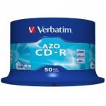 Verbatim 43343 Azo CD-R80 52x 50 Pack Spindle