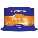 Verbatim DVD-R 16x Branded 50 Pack Spindle