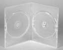 Amaray Clear Double (Face on Face) 14mm DVD Cases - 50 Pack