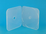 Square Clear Clam CD/DVD Case - 100 Pack