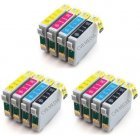 CVB Media Compatible Epson TO711-714 Multi-Pack B,C,M,Y Cartridges (12 Ink Bonus Pack)