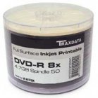 Ritek Traxdata Blank DVD DVD-R 8x White Inkjet Printable G05 Dye -  50 Discs